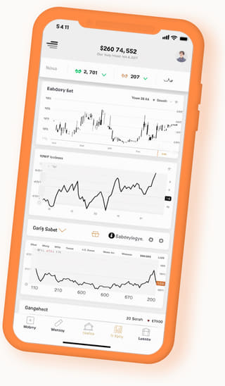 TrueGainery mobile web app displayed on a handheld device